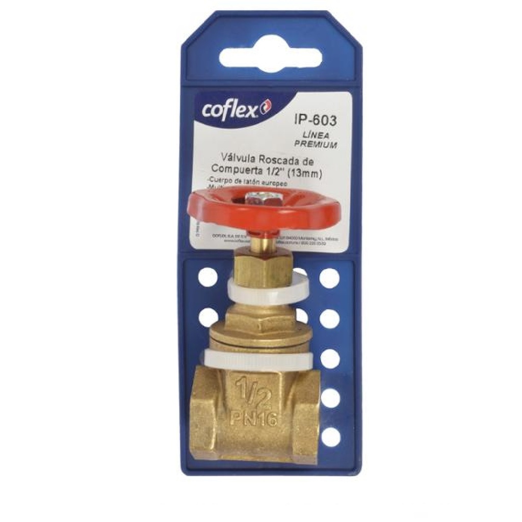 VALVULA COMPUERTA DE 1" REF. IP-605 MARCA COFLEX