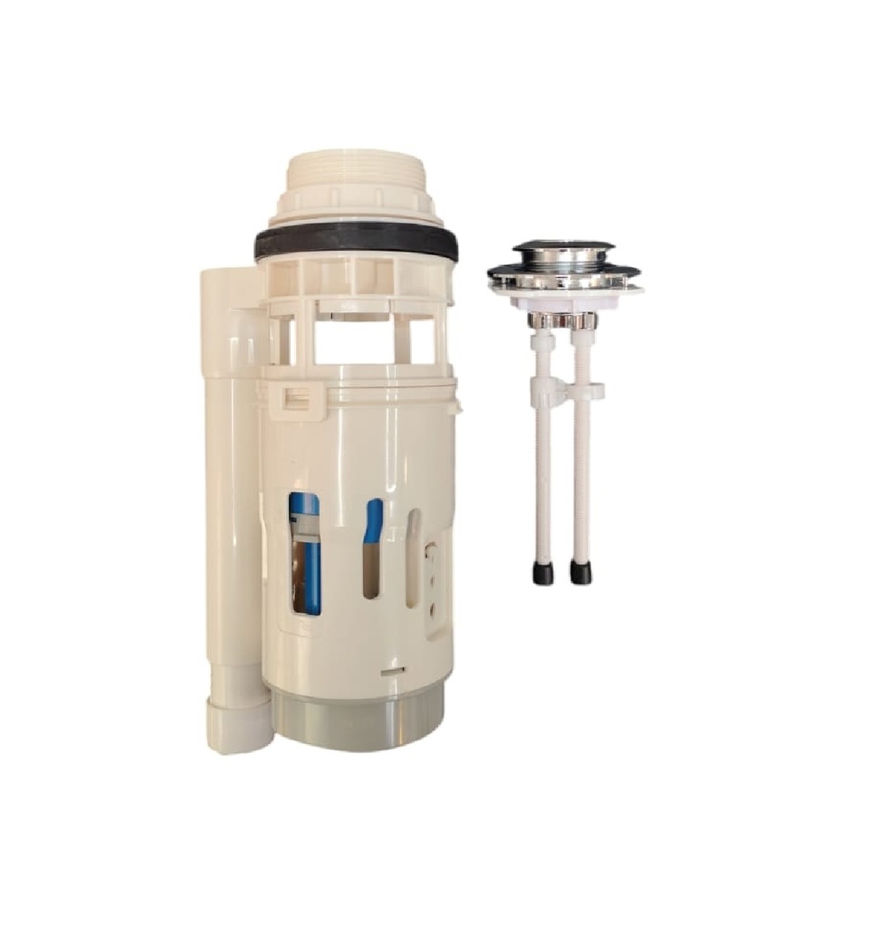 VALVULA DE DESCARGA DUAL PARA WC KIT 2 PIEZAS B/SUP REF. P-B6037 MARCA COFLEX