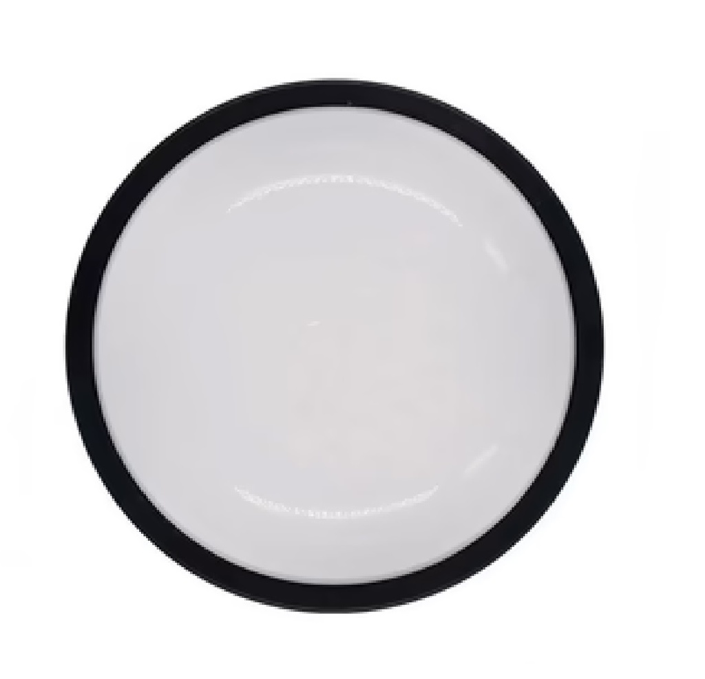 VAPOLETA LED REDONDA 20 W IP65 6500 K 110-265 V LISA NEGRA REF.LUM08078 COD. 300326 MARCA HEA LIGHT  