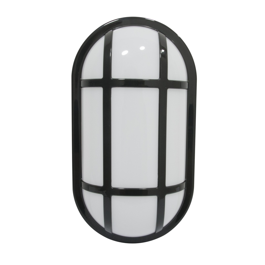 VAPOLETA LED OVALADA 20 W IP65 6500 K 110 - 265 V T/REJ NEGRA REF.LUM08082 / 300180 MARCA HEA LIGHT