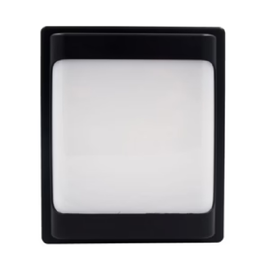 VAPOLETA LED RECTANG. 20 W IP65 6500 K 110-265 V NEGRA REF.LUM08086 COD.300265 MARCA HEA LIGHT