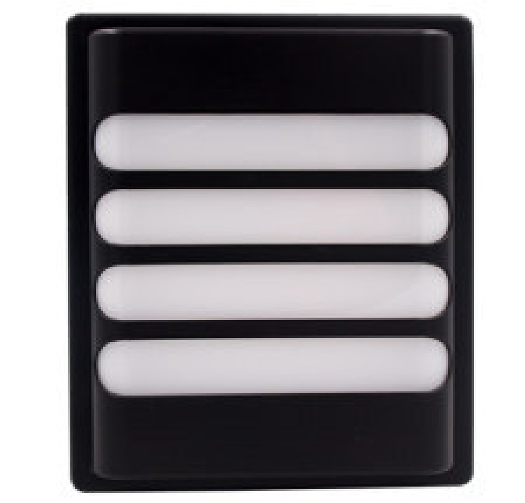 VAPOLETA LED RECTANG. 20 W IP65 6500 K 110-265 V T/ REJ NEGRA REF.LUM08088 / 300241 MARCA HEA LIGHT