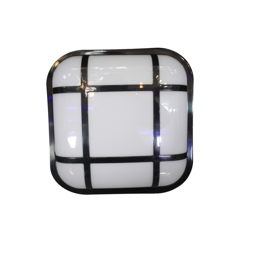 VAPOLETA LED CUADRADA 20 W IP65 6500 K 110-265 V T/REJ NEGRA REF.LUM08110 / 4000013 MARCA HEA LIGHT  ( PROMO )