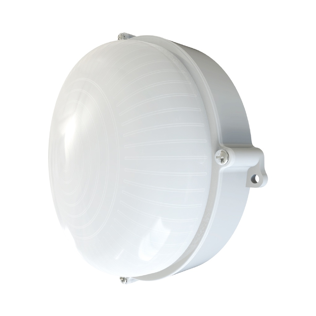 VAPOLETA LED REDONDA 18 W IP65 MULTV 90 -265 V 6000 K COLOR BLANCO REF. VP18B MARCA LUCERNA
