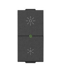 VARIADOR / DIMMER MASTER ELECT. 120-V 40-400V 60 HZ CARBON MATT NEVE UP REF.09135.1.120. CM VIMAR