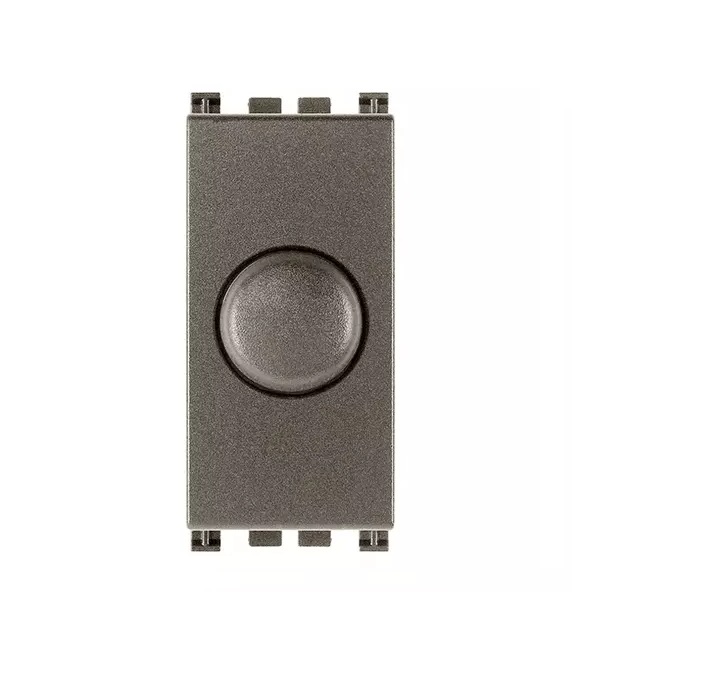 VARIADOR/ DIMMER ( TACO ) 120-V 30-300VA 30-500W 50-60 HZ ARKE COLOR METAL REF.19147.M MARCA VIMAR