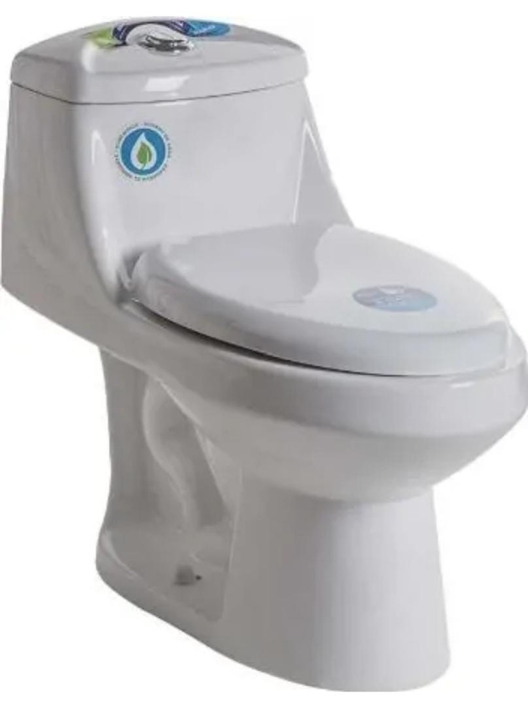 WC SANITARIO ONE PIECE TANQUE BAJO MOD. SENIO BLANCO REF. 5203189 MARCA AQUA NUOVA