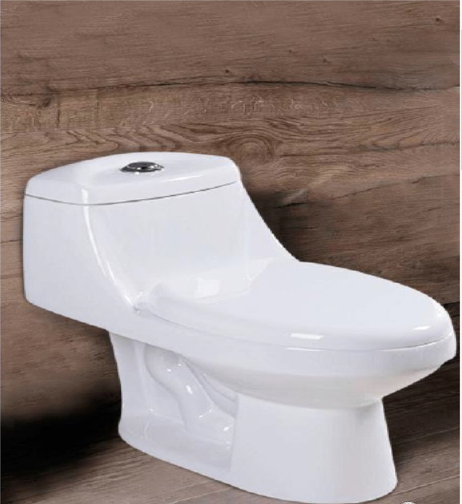 WC ONE PIECE TANQUE BAJO CUADRADO MOD. OCEANUS WHITE COLOR BLANCO REF. SR1001 MARCA BRUDDER