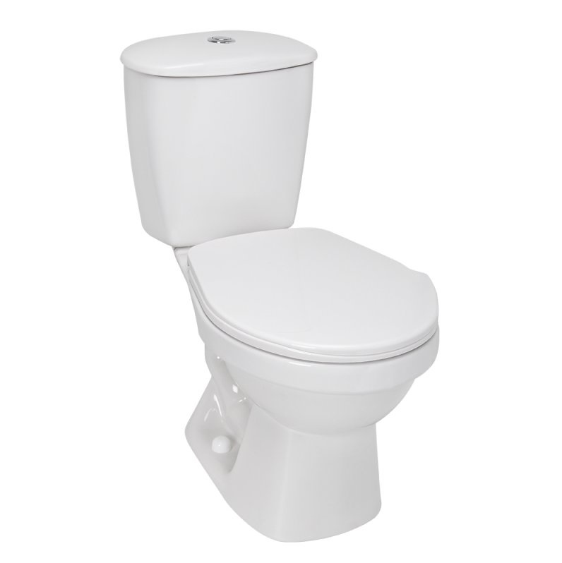 WC SANITARIO TAZA ACUACER 4.8LTS+TANQUE LAGUNA+ASIENTO CONFORT REDONDO BLANCO REF. O30071000 CORONA