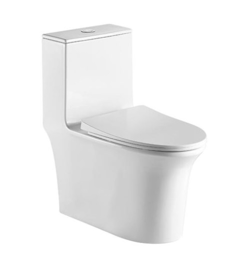 WC SANITARIO ONE PIECE TANQUE CUADRADO C/ASIENTO SOFT CLOSE PLANO/ DOBLE DESCAR / BLANCO MARCA KUBO