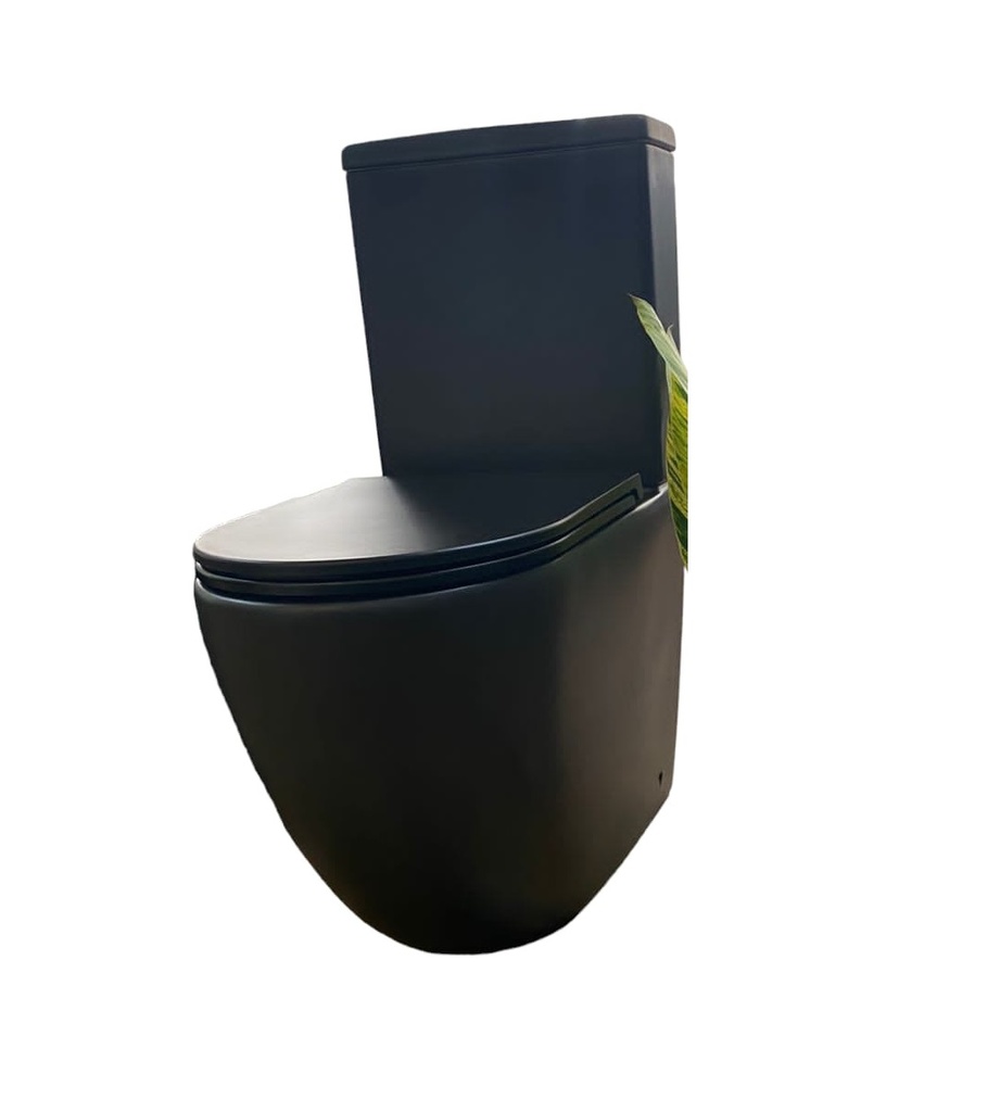 WC TAZA METEORA RIMLESS ARRASTRE CARGA DUAL NOIR COLOR NEGRO REF. NV-WC1881+WC1882 MARCA NOVA