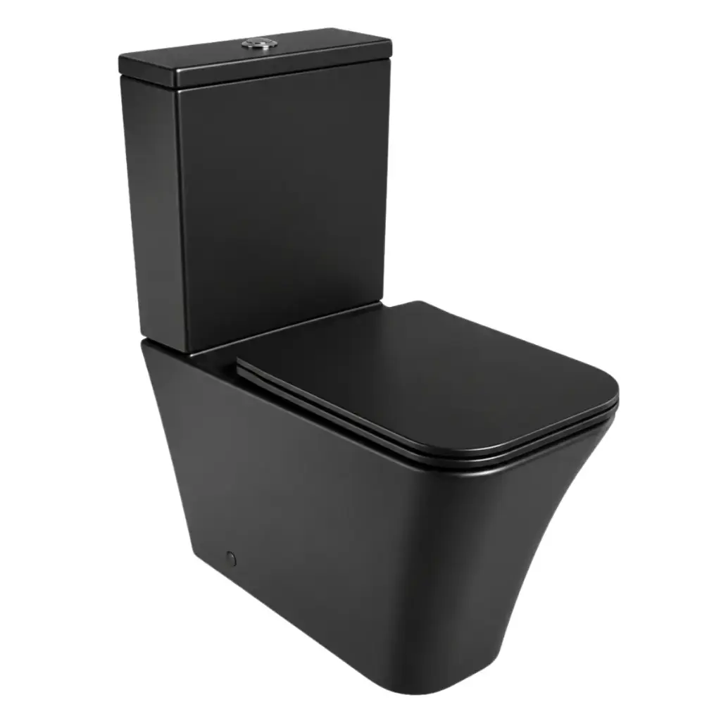 WC TAZA KUBE RIMLESS ARRASTRE CARGA DUAL NOIR COLOR NEGRO REF. NV-WC7881+WC7882 MARCA NOVA