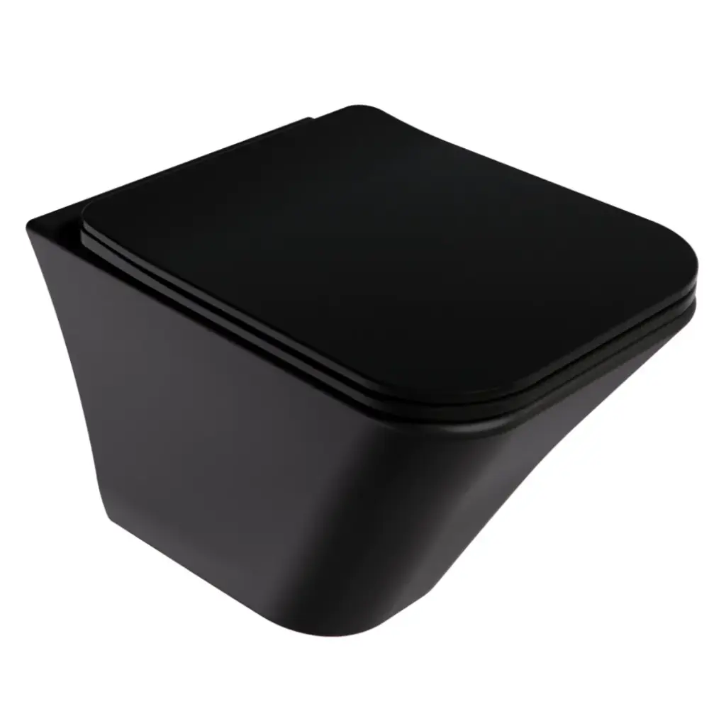 WC TAZA KUBE RIMLESS SUSPENDIDA COLOR NEGRO REF. NV-WC7884 MARCA NOVA