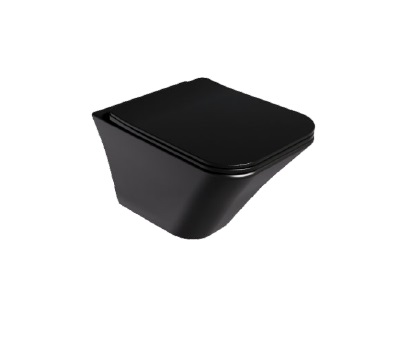 WC TAZA KUBE RIMLESS SUSPENDIDA COLOR NEGRO REF. NV-WC7884 MARCA NOVA