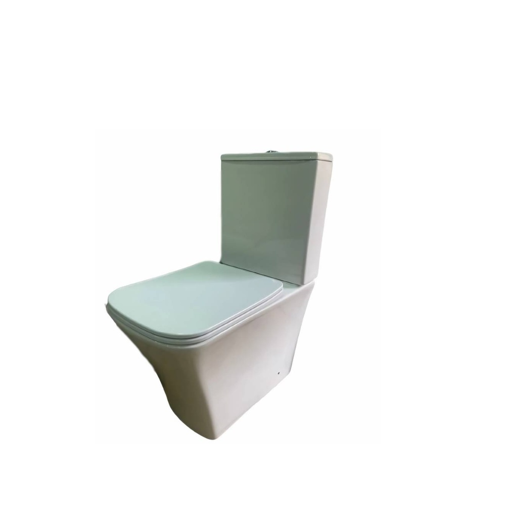 WC NOVA KUBE/ T-DOBLE DESC. PUSH BUTTON+ ASIENTO C/FRENO DESC. PARED-PISO WC7871+ WC7872 ROCA NOVA