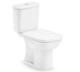 WC KIT DEBBA SQ (TQ+TZ+ AS+FIJA+SELLO+FLEX) C/FRENO PUSH BUTTON REF. 120960 MARCA ROCA