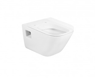 WC TAZA INSPIRA ROUND (REDONDA) MURAL 56 CM PERLA REF. RO-WC0197 MARCA ROCA