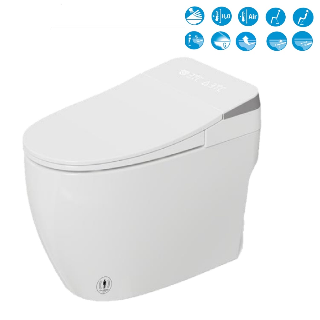 WC SANITARIO INTELIGENTE ONE PIECE ELONGADO CON ASIENTO COLOR BLANCO REF. SAN-111 MARCA UNIQUE