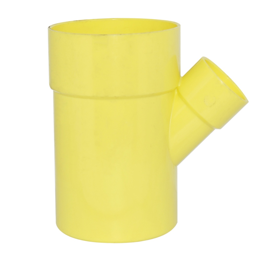 YEE REDUCIDA DE PVC PARA AGUA SERVIDA 110 MM X 75 MM (4" X 3") REF. 1010000712 MARCA TUBRICA