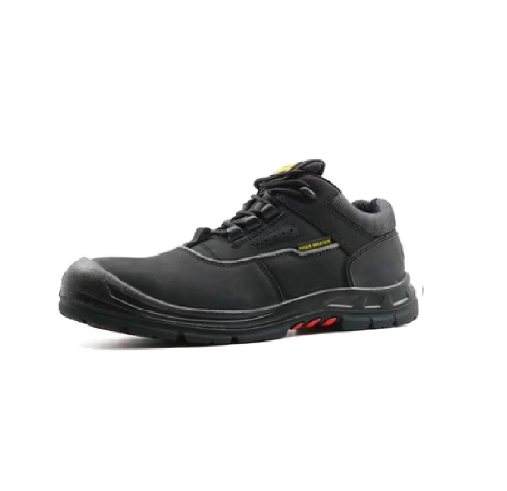 ZAPATO DE CUERO TALLA 42 SUELA POLIU. S/PUNTERA PIEL NOBUCK NEGRO REF.TH003 MARCA RU2S TIGER MASTER