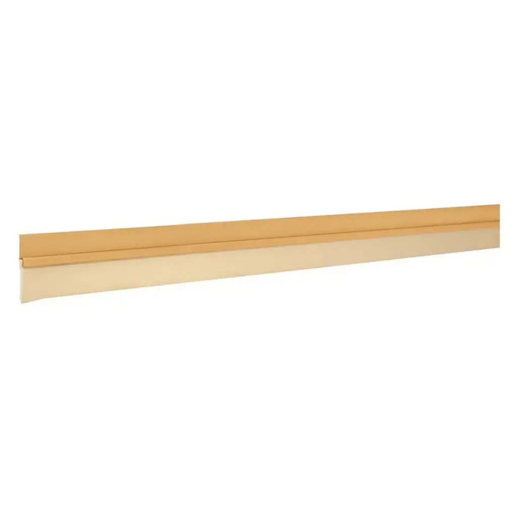 ZOCALO / PARABICHO / TAPA POLVO DE ALUMINIO P/PUERTAS 1 MTS X 2.2CM DORADO REF. 43032 MARCA HERMEX