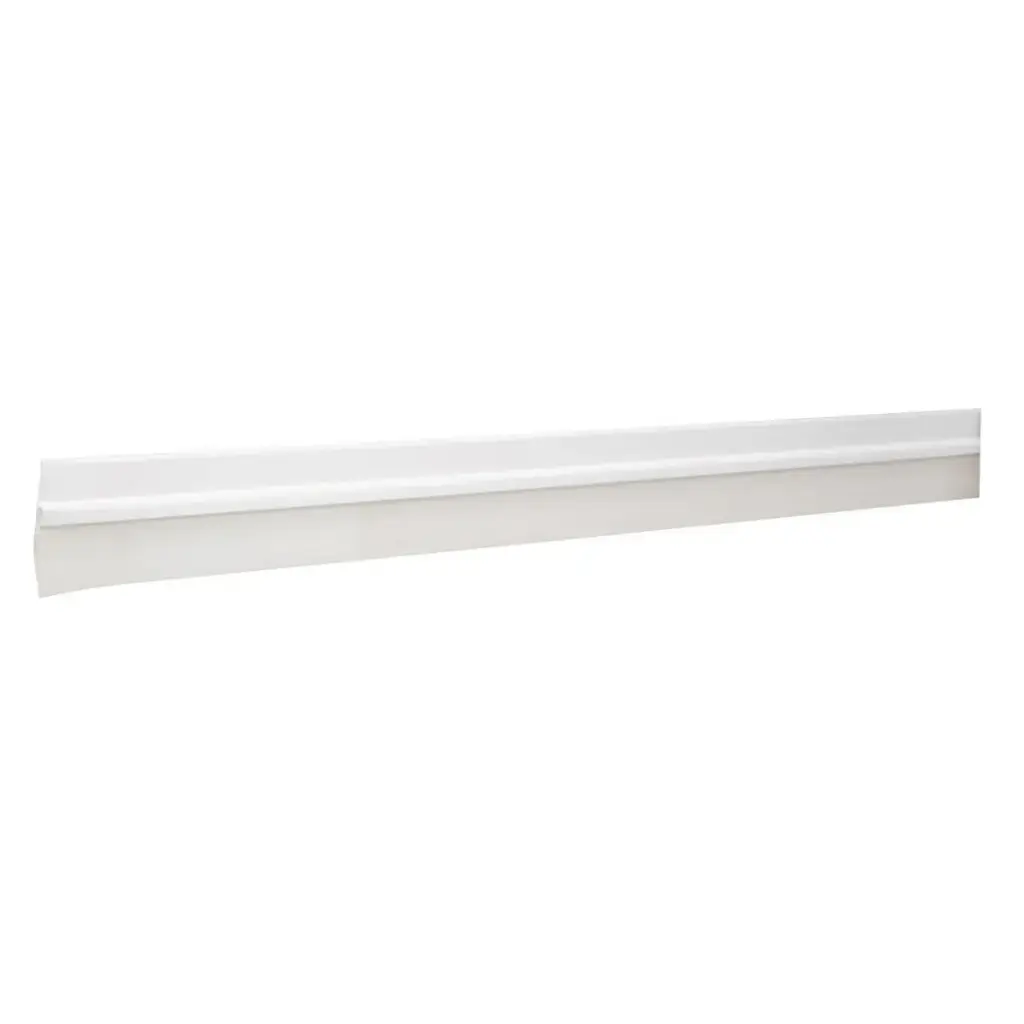 ZOCALO / PARABICHO / TAPA POLVO DE ALUMINIO P/PUERTAS 1.20 MTS X 2.2CM BLANCO REF.43035 MARCA HERMEX