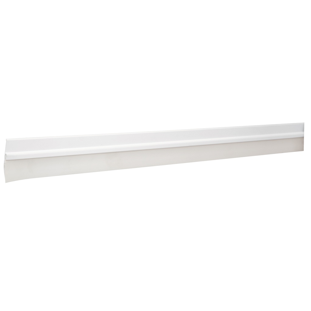 ZOCALO / PARABICHO / TAPA POLVO DE ALUMINIO P/PUERTAS 1.20 MTS X 2.2CM BLANCO REF.43035 MARCA HERMEX