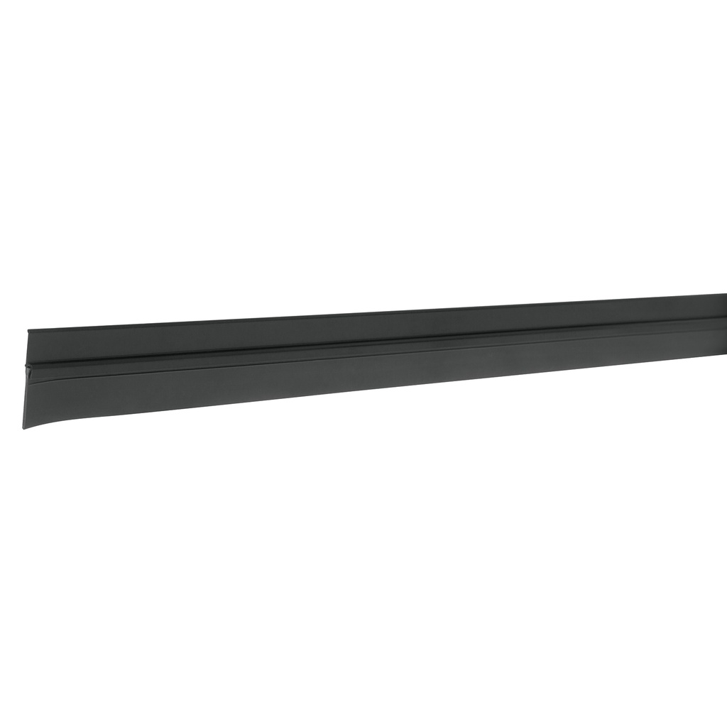 ZOCALO / PARABICHO / TAPA POLVO DE ALUMINIO P/PUERTAS 1.20 MTS X 2.2CM NEGRO REF.43037 MARCA HERMEX