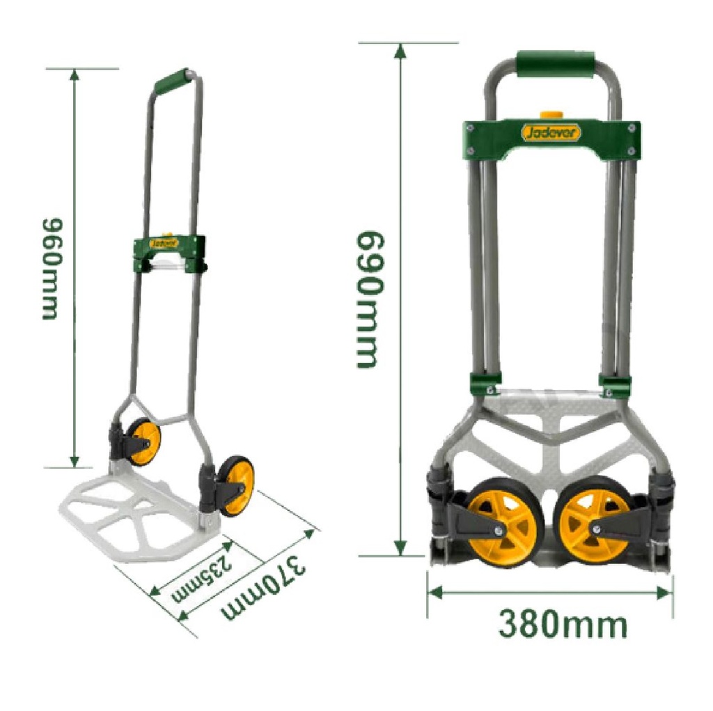 ZORRA PLEGABLE / CARRUCHA CAP. 60 KG REF. JDWB9A06 / 203427 MARCA JADEVER