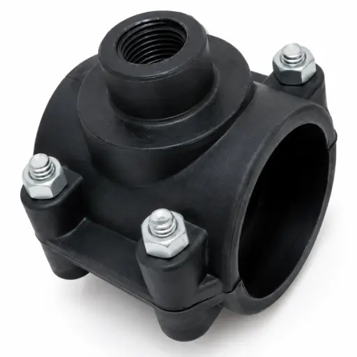 [ADA-UNI-CP90AS12] ABRAZADERA SIMPLE DE POLIETILENO PE 90 MM X 1/2" PARA RIEGO REF. CP90AS12 MARCA UNITECA