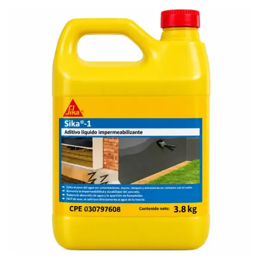 [ADI-SIK-110001] SIKA 1 - GALON ADITIVO HIDROFUGO IMPERMEABILIZANTE PARA CONCRETO REF. 110001 COD. 000835 MARCA SIKA