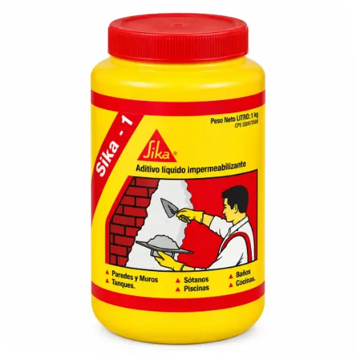 [ADI-SIK-110022] SIKA 1 - LITRO ADITIVO HIDROFUGO IMPERMEABILIZANTE PARA CONCRETO REF. 110022 MARCA SIKA