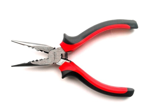 [ALI-NIK-NIK-100-17] ALICATE PUNTA LARGA PELA CABLES 6" REF. NIK-100-17 MARCA NIKATTO