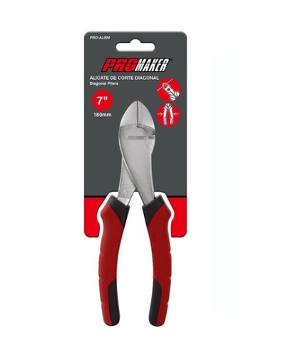 [ALI-PRO-AL004] ALICATE CORTE DIAGONAL C/FORRO ECON. 7" REF. RO-AL004 COD. 466713 MARCA PROMAKER