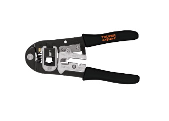 [ALI-TRU-18343] ALICATE PELA CABLE 8" PONCHADORA ( RJ9-RJ11-RJ12-RJ45 ) MOD. PRJ-3X REF. 18343 MARCA TRUPER