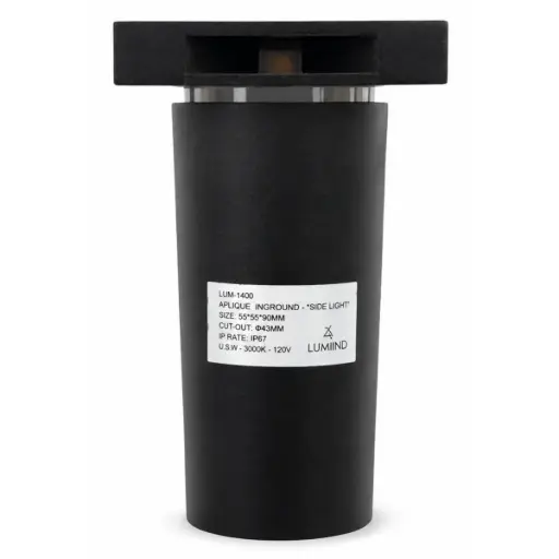 [APL-LUM-LUM-1400] APLIQUE / LUMINARIA INTEGRADA PISO 0,5 W 3000K 120 V IP67 5,5 X 5,5 X 9 CM REF.LUM-1400 MARCA LUMIND