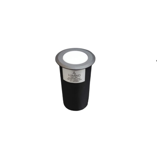 [APL-LUM-LUM-1351] APLIQUE / LUMINARIA REDONDA PISO 2 W 3000K 100-240V IP65 NEGRO REF. LUM-1351 MARCA LUMIND