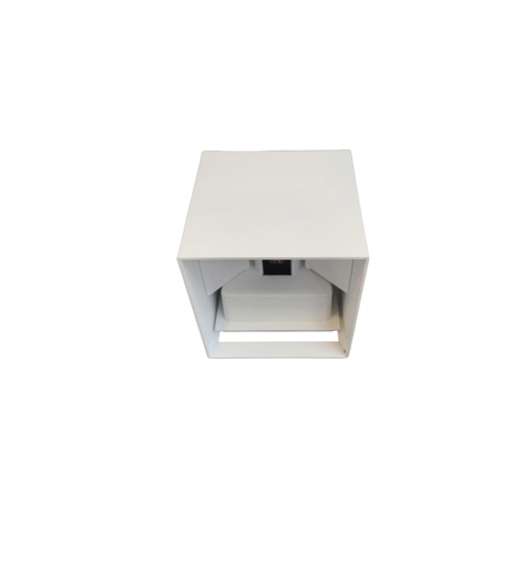 [APL-LUM-LUM-967] APLIQUE PARED INTEGRADO 2 X 3W 3000K IP54 85-265V 10X10X10CM CUBO BLANCO REF. LUM-967 MARCA LUMIND