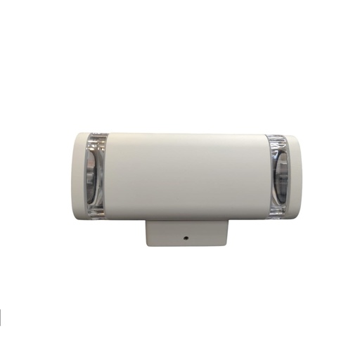 [APL-LUM-1460] APLIQUE PARED P/ DICROICO GU10 X 2 CILINDRO 8 CM X 19 CM X 10 CM UP&DOWN BLANCO REF. LUM-1460 LUMIND