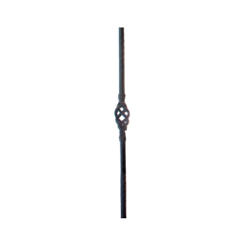[BAR-FOR-048-4-B] BARROTE ORNAMENTAL 12 X 12 MM / 55 X 900 MM HIERRO REF. 048/4/B MARCA FORJAS ORNAMENTALES