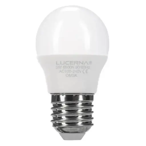 [BOM-LUC-5WG456K] BOMBILLO LED TIPO BULBO 5 W E27 6500 K (LUZ FRIA) MULTV 100 - 240 V REF. 5WG456K / 93072196 MARCA LUCERNA