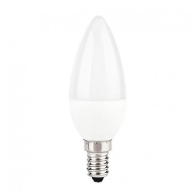 [BOM-LUM-LED22] BOMBILLO LED TIPO VELA E14 5W 110 / 220 V 3000 K 380LM REF. LED22 COD.037840 MARCA LUMISTAR