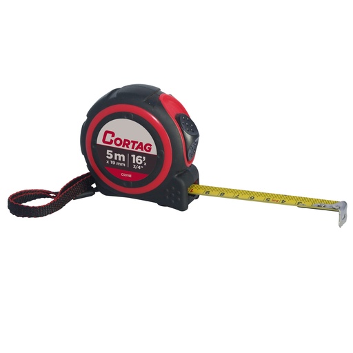[CIN-COR-60265] CINTA METRICA 19 MM X 5 MTS ANTIBLOQUEO REF. 60265 / 462654 MARCA CORTAG RT
