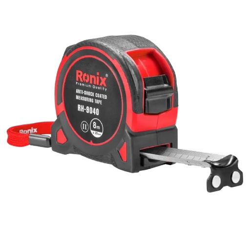 [CIN-RON-RH-9040] CINTA METRICA C/ BOTON DE TRANCA PUNTA IMANTADA 25 MM X 8 MTS REF. RH-9040 / 229550 MARCA RONIX