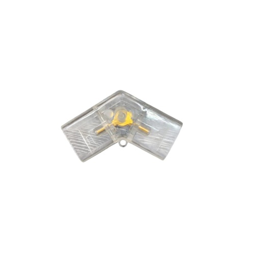 [CON-HEA-LUM14003] CONECTOR TRANSPARENTE 120° P/ LAMPARA LED INTERCONECTABLE T5 85 - 265 V REF LUM14003 MARCA HEA LIGHT
