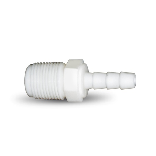 [CON-BEL-GRI-0860] CONEXION PLASTICA 3/8" X 1/4" COLOR BLANCA ESPIGA PARA FILTROS REF. 0860 MARCA BELT-G