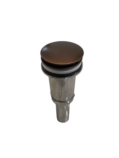 [DES-QM-14.700.5010] DESAGUE PARA LAVAMANOS 2 EN 1 TIPO HONGO QM SERIE DELTA COLOR BRONZE MARCA QUALITY METAL