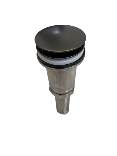 [DES-QM-14.700.5009] DESAGUE PARA LAVAMANOS 2 EN 1 TIPO HONGO QM SERIE DELTA COLOR GUN GREY MARCA QUALITY METAL