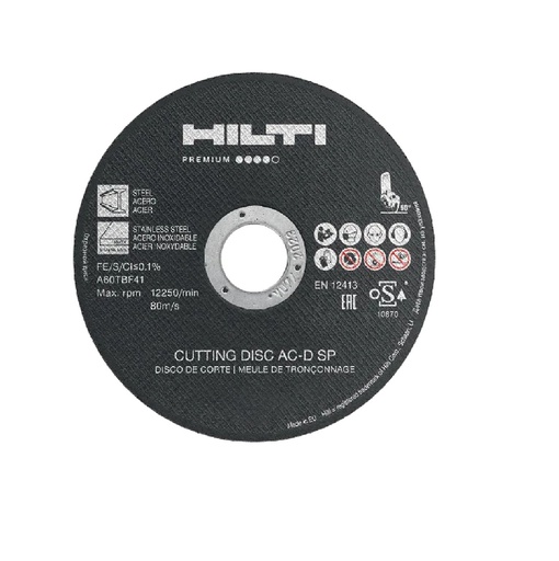 [DIS-HIL-150732] DISCO DE CORTE METAL 7" X 1/16" X 7/8" MOD. AC-D SP UNIDAD REF. 150732 MARCA HILTI