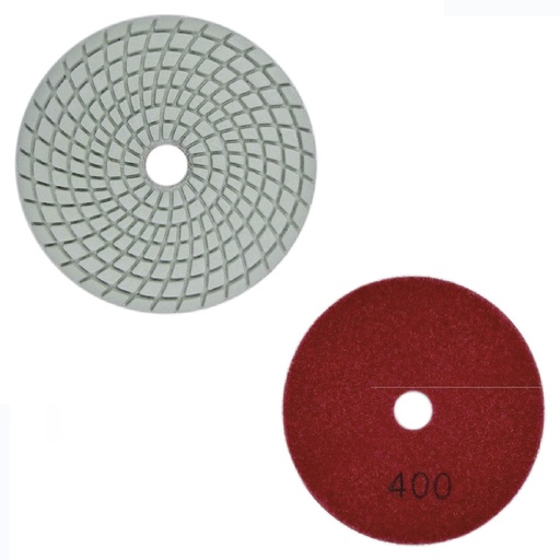 [DIS-COR-62148] DISCO DIAMANTADO P/ PULIR SUPERF. SECO / HUMEDO 4" GRANO G400 C/ ROJO REF 62148 / 421484 CORTAG RT